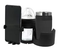 3 in 1 Pram Cup Holder Universal Drink Coffee Cup Holder with Phone Holder for Stroller, Pushchair, Buggy, Bike, Wheelchair, Walker