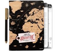 3-in-1 Prazoli Couples Adventure Book, Travel Journal & Bucket List Scrapbook - Cute Gifts for Women & Men Couple | Travelers Notebook Planner & Organizer With Pockets & Prompts Keepsakes Diary