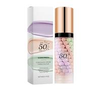 3-in-1 Primer for Face Before Make-Up, Sun Protection Isolation Cream, SPF 50+, Primer Concealer Foundation Insulation Cream 3 Colours Primer Makeup (A, 40g)