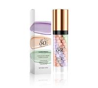 3 in 1 Primer for Face Before Makeup, Moisturizing SPF 50+ PA+++ Sunscreen Isolation Cream for All Skin Types, Oil Control One Step Color Corrector Face Tinted Moisturizer Makeup Primer