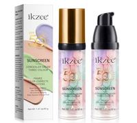 3 In 1 Primer for Face Before Makeup,SPF 50 Sunscreen Isolation Cream, One Step Color Correcting Primer,Hydrating,Oil Control Facial Serum & Concealer Skin Tone,Radiance Skin(Pack of 2)
