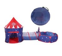 3-in-1 Prop Tent with Tunnel and Crawl House Set, Indoor Tent