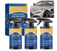 3 In 1 Quick Effect Ceramic Coating Agent Spray For Cars, Adorease Car Polish, Waterless Wash & Wax, High Protection Glossy Spray, Quickly Coat Car Wax Polish Spray For Paint, Glass,Trim (3pcs)