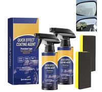 3 in 1 Quick Effect Coating Agent for Cars, 120ml Car Coating Spray, Mirror Shine & Protection Kit (A: 2PCS)
