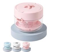 3-in-1 Retainer Case with Mirror & Cleaning Brush, Retainer Storage Case, Denture Container Cup for Mouth Guard Invisible Aligner Dental Brace (Pink, One Size)