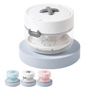 3-in-1 Retainer Case with Mirror & Cleaning Brush, Retainer Storage Case, Denture Container Cup for Mouth Guard Invisible Aligner Dental Brace (White, One Size)