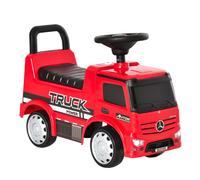 HOMCOM Compatible Kids Ride On Car Truck Mercedes Benz Licensed Toddler Foot To Floor Slider w/Under Seat Storage for 12-36 Months Red