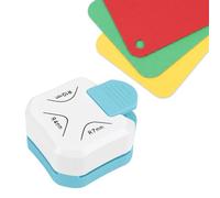 3-in-1 Round Corner Cutter,Corner Rounder Punch,Paper Craft Cutters for Crafting,Business Card Cutter,Manual Edge Hole Corner Punches for Card Making,Corners for Scrapbook,Photos Cuts (4mm/ 7mm/ 10mm)
