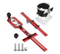 3 in 1 Router Base Circle Cutting Jig - Durable Aluminum Alloy with Protective Cover, Essential Woodworking Tool for Precision Groove Bracket Milling