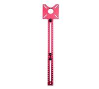 3 in 1 Router Milling Groove Bracket, Cabinet Hardware Jig Router Milling Guide Bracket with Removable Aluminum Alloy Base Circular Hole Slotting Locating Tool for Woodworking