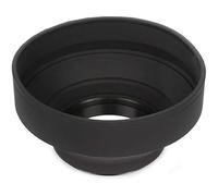 3 in 1 Rubber Hood Foldable 3 Phase Rubber Lens Hood for 49mm Lens Compatible with Canon Nikon Compatible