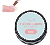 3-in-1 Self-Leveling Nail Builder Gel, Clear Builder Gel for Nails, Self-Leveling Nails Smoothing Gels, 3-in-1 Multi-purpose High Transparency Nail Construction Base Gels (1pcs)