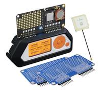 3-in-1 Set - GNSS Module Receiver with 2 pack of Prototyping Boards for Flipper Zero Comes with Silicone Protective Case - Supports GPS, BeiDou (BDS), GLONASS and QZSS systems