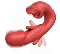 3 in 1 Sex Toys G Spot Vibrator Adult Sex Toys for Women, Tongue Rose Sex Toy Dildo Clitoral Stimulator with Licking Sucking