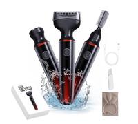 3 in 1 Shavers for Women Painless Facial Hair Remover Electric Lady Hair Trimmer Private Area LED Display Razorfor Body Leg IPX7 Waterproof & USB Rechargeable