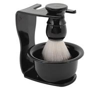 3 in 1 Shaving Set Men Hair Shave Brush Bowl Stand, Easy To Clean and Convenient for Home Travel, Simple Yet Classy Style