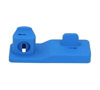 3 in 1 Silicone Charging Station Stand, Wireless Charging Base for 11 Pro, Watch 6, Pro, Non - Slip Desktop Organizer with Cable Management Slot (Blue)