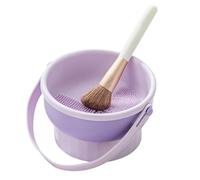 3-In 1 Silicone Makeup Brush Cleaner Bowl, Foldable Makeup Brush Cleaner, Multifunctional Makeup Brush Washing Bowl, Silicone Makeup Brush & Sponge Cleaner Bowl, Portable Cleaning Bowl For Makeup