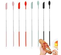 3 in 1 Silicone Multifunctional Extendable Silicone Telescopic Spatula,Silicone Mini Spatulas Extendable Slicker-Spoon,Cosmetic Bottle Jam Scraper Cream Cake Spatula Kitchen Baking Accessories