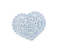 3 in 1 Silicone Nails Mold Set Mushroom Maple Leaves Heart Patterns for Professional Home Manicure Nails Design Template