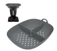 3-in-1 Silicone Steaming Tray Compatible with Thermomix TM7, Food Grade BPA Free Multi-Functional Steamer Tray for Kitchen Cooking Compatible with Thermomix TM7 Accessories (Gray)