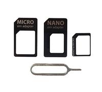 3 in 1 Sim Adapter Nano to Micro/Nano to Standard/Micro to Standard SIM Card Tray for Smartphones