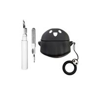 [3 in 1] SKPY Cute Case Compatible with SHOKZ OpenDots ONE with Ring and Cleaning Kit,Soft Silicone 3D Cartoon Design Rugged Shockproof Cover for OpenDots ONE Women Men