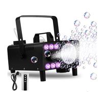 3-in-1 Smoke Bubble Machine with LED Lights & Wireless Remote-Fog Maker,Bubble Blower,RGB Stage Lighting for Parties,Weddings,Halloween,Christmas
