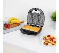 3-in-1 Snack Maker - Makes Toasted Sandwiches Maker - 3 Non-Stick Detachable Cooking Plates - Interchangeable Non-Stick Plates - Auto Temperature & Cool Touch Handle - Dimensions - 9.3 x 24 x 23.3cm