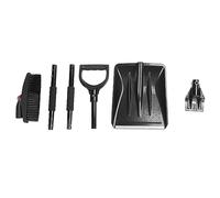 3 in 1 Snow Shovel Set Portable Collapsible Snow Shovel with Ice Scraper Brush for Garden Camping Car Black