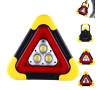 3-in-1 Solar Emergency Triangle Warning Light at The Roadside, Safety Triangles, Warning Triangles for Vehicles, Portable LED Emergencys Lights for Vehicles, Breakdowns Accident (1PC,Large)