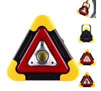 3-in-1 Solar Emergency Triangle Warning Light at The Roadside, Safety Triangles, Warning Triangles for Vehicles, Portable LED Emergencys Lights for Vehicles, Breakdowns Accident (1PC,Small)