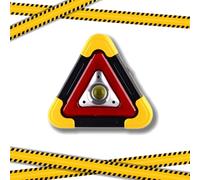 3-in-1 Solar Emergency Triangle Warning Light at The Roadsidem, Solars Waterproof Triangle Emergency Lights, Portable LED Emergencies Warning Triangle, 4 Light Modes Height Adjustable (Solar Energy,S)