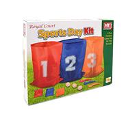 3 in 1 Sports Day Kit Sack Race Egg and Spoon Race Set Bean Bag Toss Fun Outdoor Garden Family Target Game