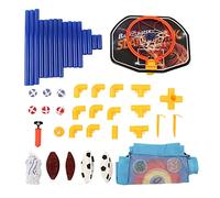 3 in 1 Sports Toy for Kids Portable Mini Soccer Goal Set with Basketball Board Viscous Ball Target Cloth for Indoor and Outdoor