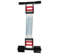 3 in 1 Spring Arm Chest Expander | Sit - Up Bars & Hand Gripper for Home/Office Exercise | 5 Adjustable Springs, 15kg Upper Load per Spring | Ergonomic Handles & Pedals