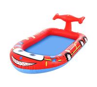 3-in-1 Sprinkler Pool for Aged Above 4, PVC Material, 2 Spray Systems, Simple Assembly, Backyard/Beach/Grass Use, Play Sandpit/Toy Pool/Indoor Pool, Accommodates 2-3 Children, Safe,