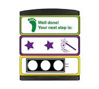 3-in-1 Stackable 2 Stars and a Wish, Traffic Light & Next Step Pre Inked School Teachers Progress Feedback Marking Stamper Stamp 44x13mm Primary Teaching Services