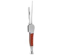 3 in 1 Stainless Steel Pipe Tool Knife Multi Function for Wood Pipe Tamper Redwood for Cleaning Removing Ash Other in the Stem and Shank as Well as the Bowl Chamber (Rosewood Handle)