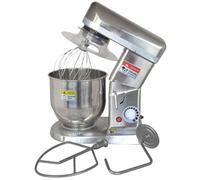 3-In-1 Stand Mixer, Multifunction Commercial Food Mixer Kitchen Mixers 500W 3-Speed Bakery Equipment with K-beater, Dough Hook and Whisk, Noiseless Heavy Duty Dough Machine,Silver-10L