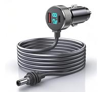 3-in-1 Starlink Mini Cable 12V-24V, Starlink Mini Car Adapter DC Power Cable with Digital Display, USB-C PD 45W and USB-A 35W Ports for Trucks and Cars(10FT)