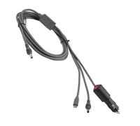 3-in-1 Starlink Mini DC Power Cable with USB-C Socket and DC Insert, 100W (20V 5A) Support, 1m/2m/3m/5m Black ABS Cable