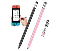 3-in-1 Stylus Pen for Nintendo Switch, High Precision and Sensitivity, Compatible for Samsung Galaxy/iPhone/iPad/Android Tablets, Universal Stylus Pen for All Touchscreen Devices (Black/Rosegold)