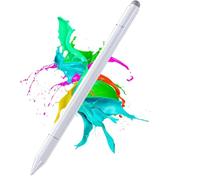3 in 1 Stylus Pens for Touch Screens, High Sensitivity & Precision Stylus for Apple iPad iPhone Tablets Samsung Galaxy All Universal Touchscreen Devices (White)