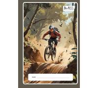 3-in-1 Subject Hardcover Notebook - 243 Pages - 7" x 10": Run with Light - Sci-Fi Speed Inspired Pages