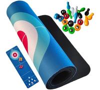 3 in 1 Table Shuffleboard Pucks and Bowling Ball and Curling Game Shuffleboard Bowling Game Mini Game
