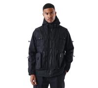 3-in-1 technical hooded jacket Project X Paris Kalash Noir XL