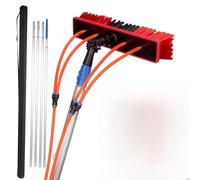 3 in 1 Telescopic Cleaning Brush - 5m Extendable Solar Panel & Window Cleaner Tool for Efficient Outdoor Cleaning Durable & Lightweight Design Ideal for Home & Commercial Use