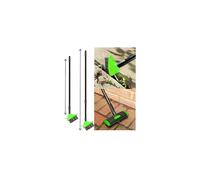 3 in 1 Telescopic Weed Remover Brush Wire Head Paving Decking Clean Scrub Moss Weed Remover Tool Wire Brush Scraper Set with Metal Broom & Weed