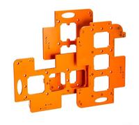 3 in 1 Template for Woodworking Hole Opening Tasks Including Wardrobe Fitting Wall Mounting and Socket Positioning Without Manual Adjustment (A)